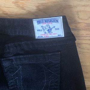 True Religion Pants - Black corduroy True religion pants True Religion Pants - Black corduroy True religion pants